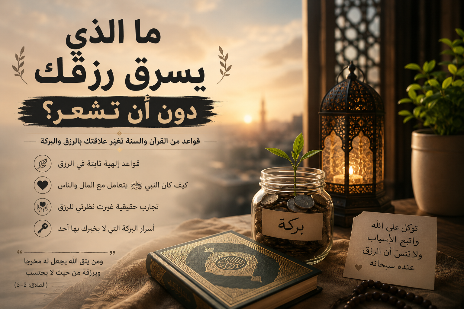 ما الذي ينقص من رزقك دون ان تشعر ؟